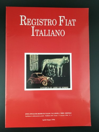 Registro fiat 1 - fiat, 1°