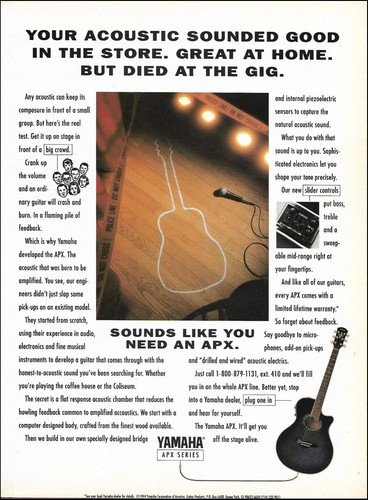 Pubblicità chitarra acustica