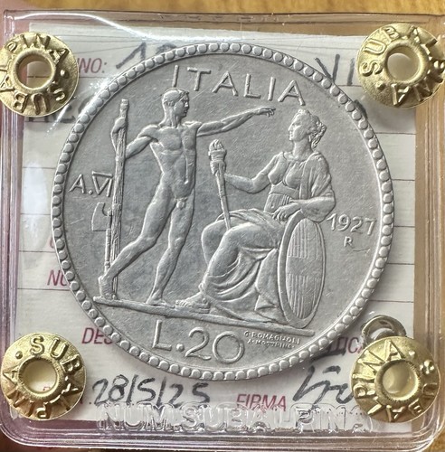 Moneta regno italia - d’italia, 20