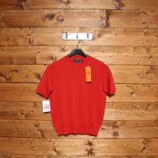 T-Shirt FENDI DONNA tg. M Nuovo (SA1648) Rosso Donna Dead Stock