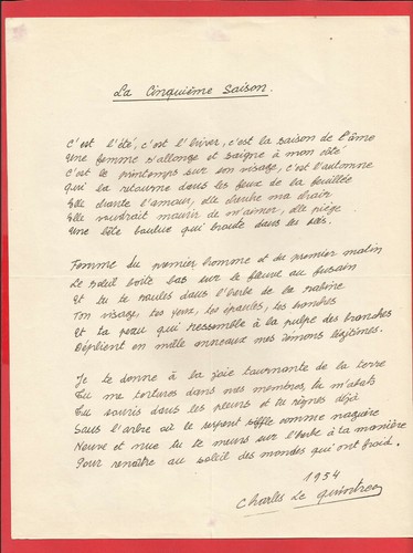 Bf16 poeme autographe - bf16-poeme,