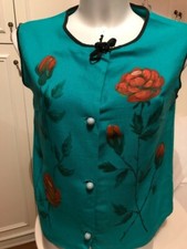 CAMICIA VINTAGE DONNA DIPINTA