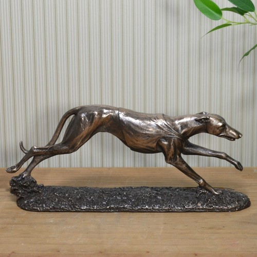Bronze racing greyhound - bronze,