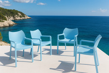 4x Sedie in Plastica con