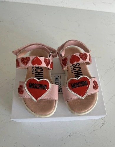 Sandalo moschino rosa rosso - sandalo, e