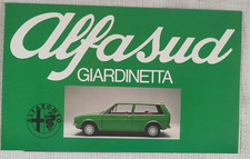 ALFASUD GIARDINETTA ALFA ROMEO SALES BROCHURE ITALIANA ORIGINALE PROSPEKT