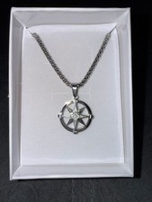 Collana acciaio con ciondolo