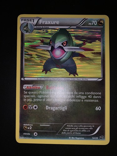 Carta pokemon fraxure - pokemon,