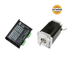 Motore Passo 1Axis Nema34 Passo-Passo 1600 Oz.in 3.5A Driver Control CNC Kit ACT