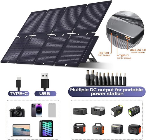 Pannello solare pieghevole - solare, 60w