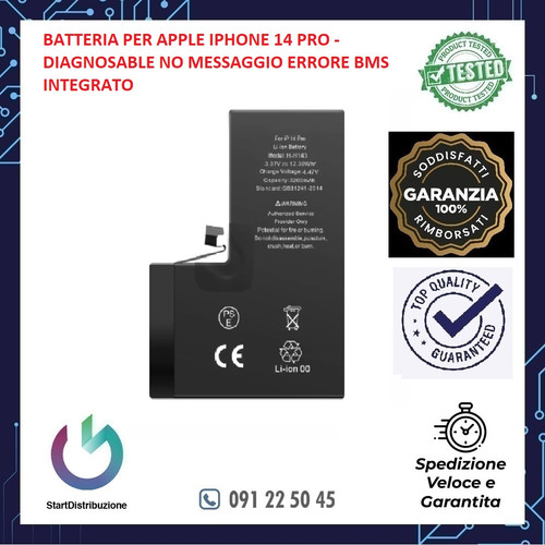 Batteria per apple iphone - per, 14