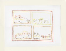 ZORAN MUSIC "Landschaftliche Skizzen, schizzi di paesaggio" - 1968  LITOGRAFIA