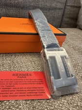 HERMÈS BELT - REVERSIBLE BLUE