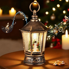 Lanterna Natalizia Con Neve Vintage Lanterne Natalizie Con 8 Canzoni Natalizie E