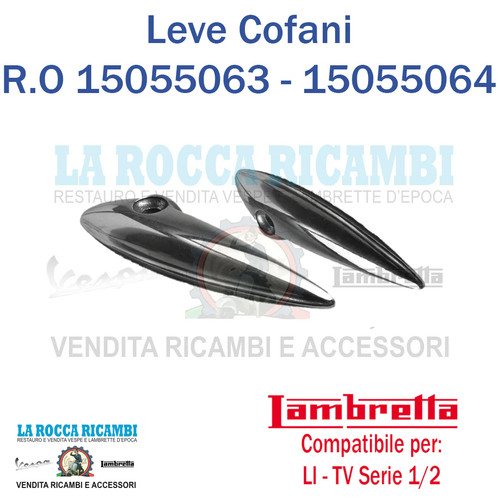 Leve chiusura cofani lambretta - leve,