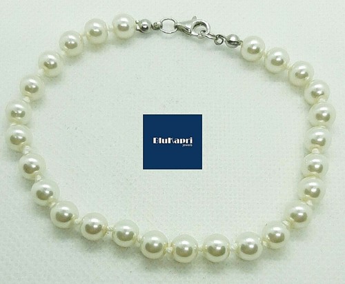 Bracciale donna perle mm - bracciale,