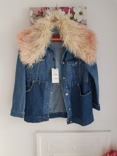 Zara denim giacca - denim, ricostruita
