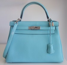 Borsa Hermes Kelly 28 blu