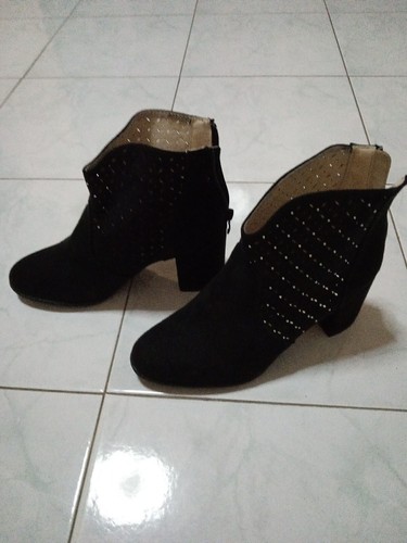Stivaletto camoscio nero - stivaletto,