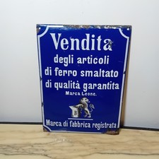 Insegna Tabella Smaltata