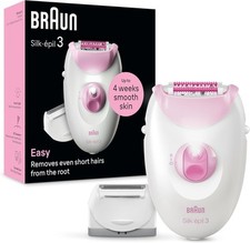 Braun Silk-épil 3 Epilatore Elettrico Donna Con Cavo Per Epilazione