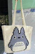 Borsa bianca tote bag grigia