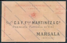 Trapani Marsala Commerciale PIEGHINE cartolina MV6840