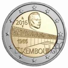 LUSSEMBURGO 2016- 2 EURO COMMEMORATIVO PONTE DUCHESSE CHARLOTTE  FDC UNC