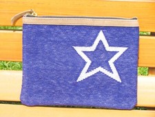 Pochette Handblock in pelle di