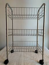 SCAFFALE MENSOLA MULTIPIANO 3 PIANI METALLO PER BAGNO CUCINA DISPENSA ARMADIO