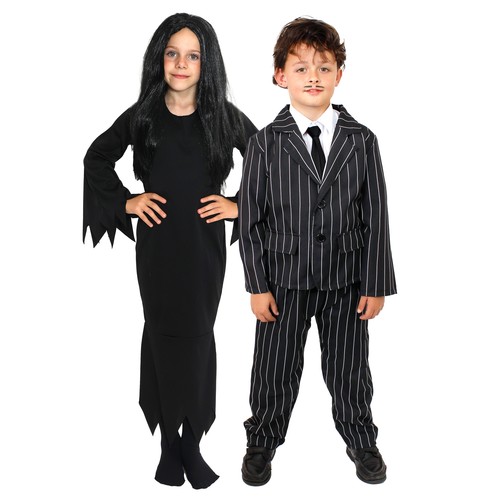 Bambini genitori gotici addams - gotici,