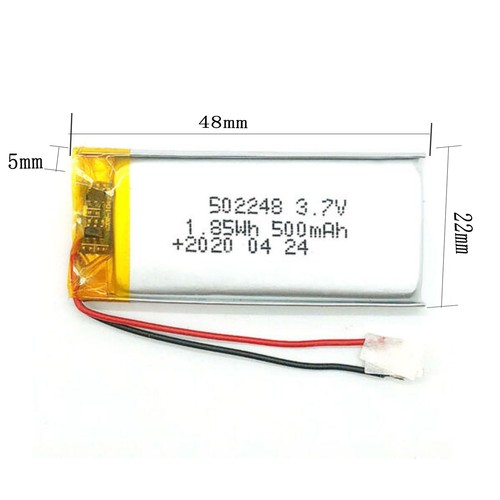 Rechargeable 500mah - 3.7v,