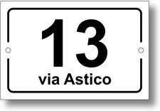 Numero Civico in Laminato