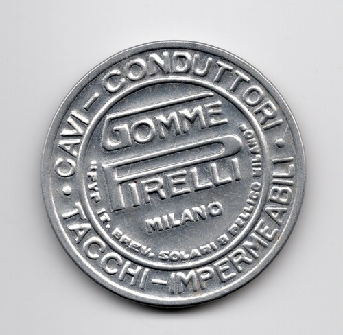 Gettone necessità pirelli - gettone, di