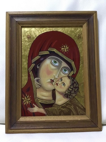Vecchia icona dipinta - icona,