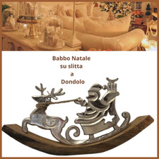 Babbo natale su slitta renna
