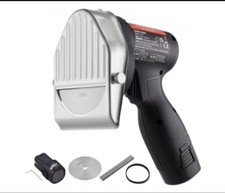 Couteau Kebab Électrique sans Fil Trancheuse Viande Inox 2Batterie 2 Lames 100mm