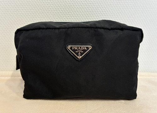 Prada pochette tessuto - pochette, logo