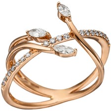 Anello con diamanti ct 0,84