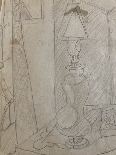 Disegno arte antico - disegno, cubista