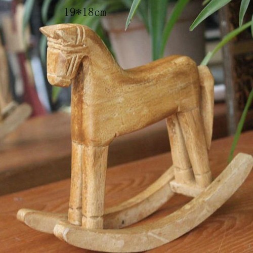 Statua cavallo legno - in,