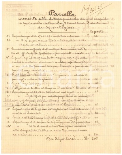 1926 tortona parcella - 1926,