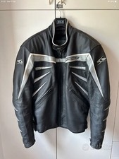 Giacca pelle moto uomo senza fodera termica. Spyke Taglia 56.