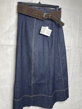 Gonna midi Zara denim semi