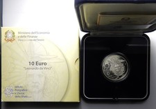 Moneta euro in argento - da,
