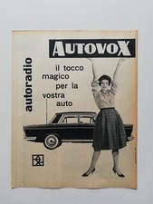 Clipping Pubblicità Advertising 1960 AUTOVOX Il Tocco Magico per la Vostra Auto