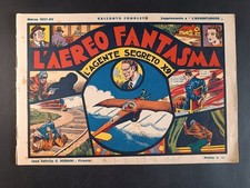 fumetto Agente segreto X-9 L'AEREO FANTASMA 1937 - ed Nerbini - supp Avventuroso