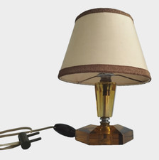 Lampada da tavolo metà secolo, plexiglass, Lucite a Metal, 1950/60