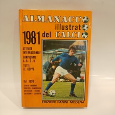 ALMANACCO ILLUSTRATO DEL CALCIO 1981 OTTIME CONDIZIONI PANINI CARTONATO