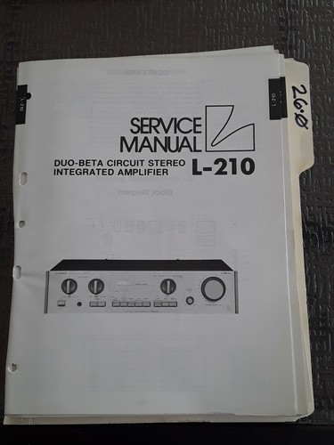 210 luxman manuale di - luxman,